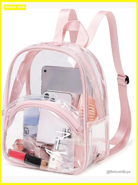 Clear Mini Backpack for Stadium Events - Waterproof PVC main image 5